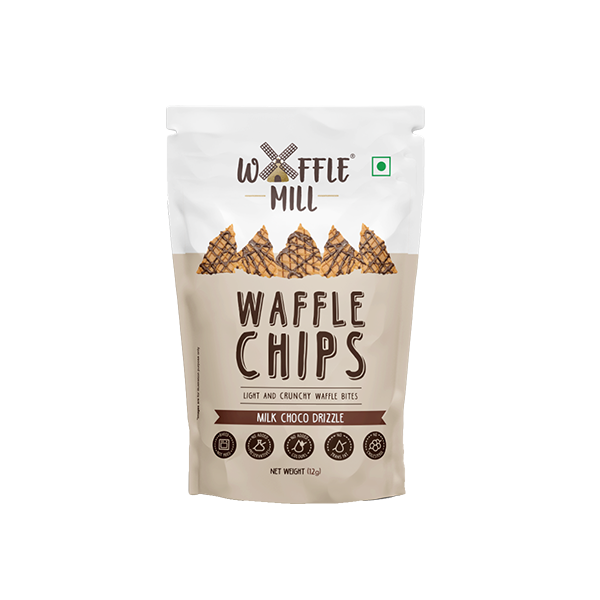 Waffle Mill - Waffle Chips - Milk Choco Drizzle