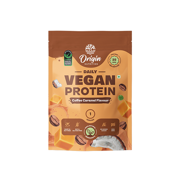 Origin Nutrition Vegan Protein Powder, Coffee Caramel